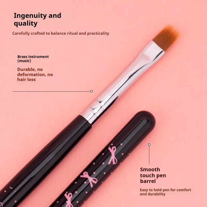 Black Pink Bow Nail Art Brush