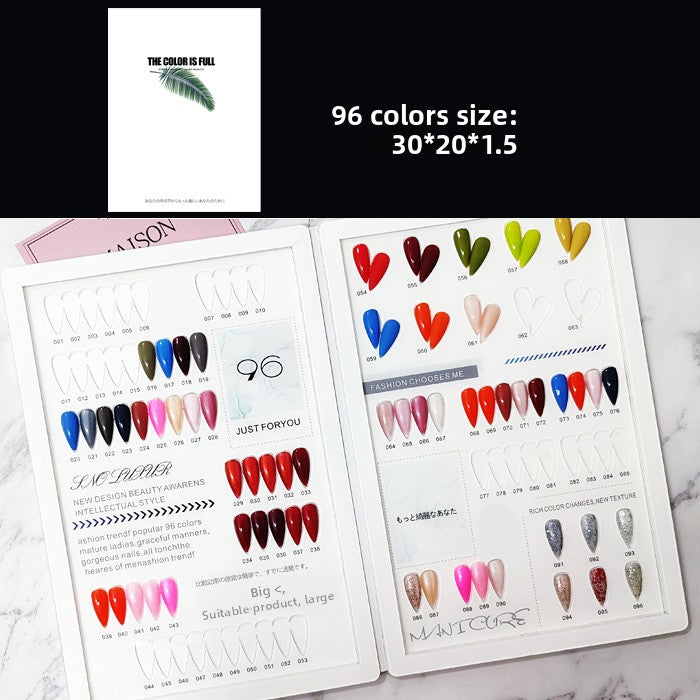 High Quality Acrylic Nail Art Swatch Book 200 /240 /308 Colors for Professional Salon and Home Use