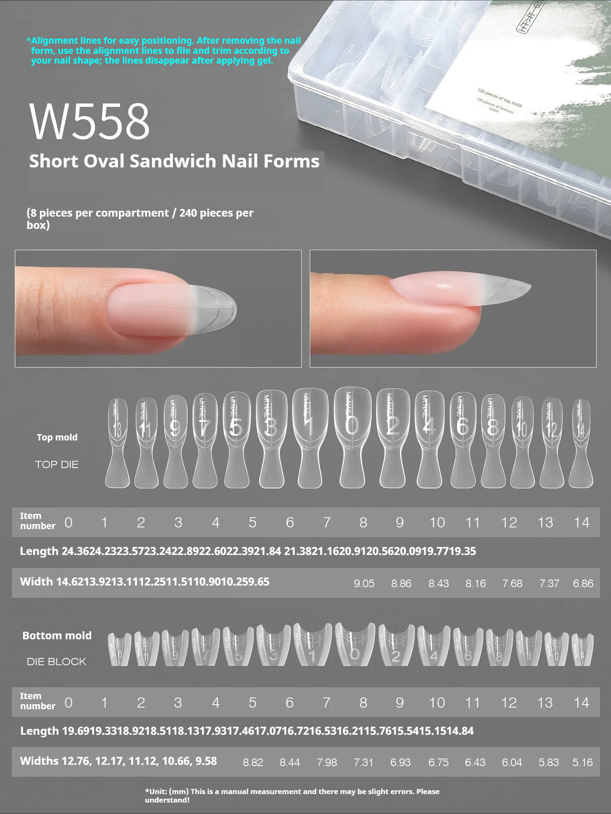 Mr Nail Extension Gel & Sandwich Nail Forms