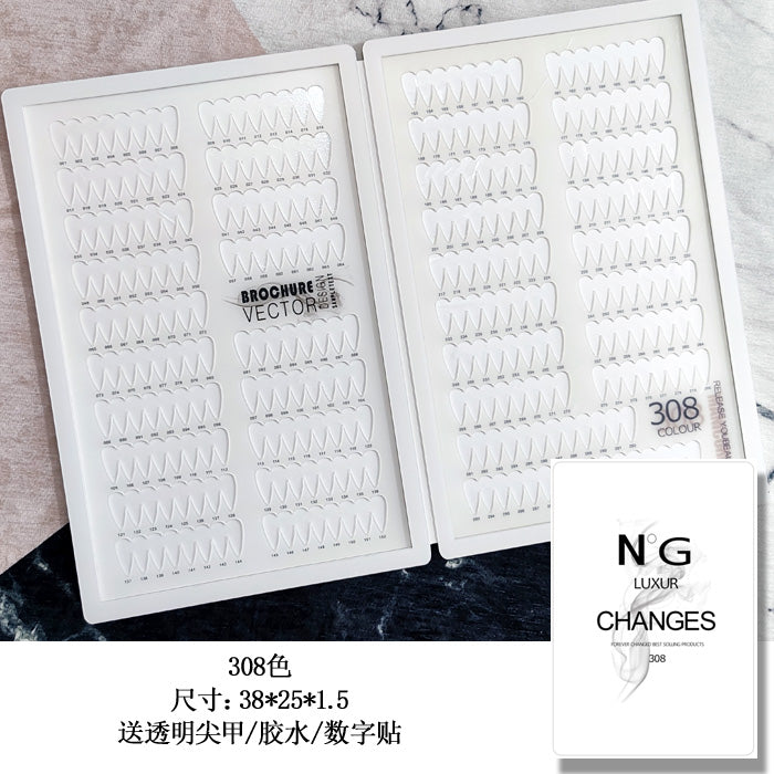 High Quality Acrylic Nail Art Swatch Book 200 /240 /308 Colors for Professional Salon and Home Use