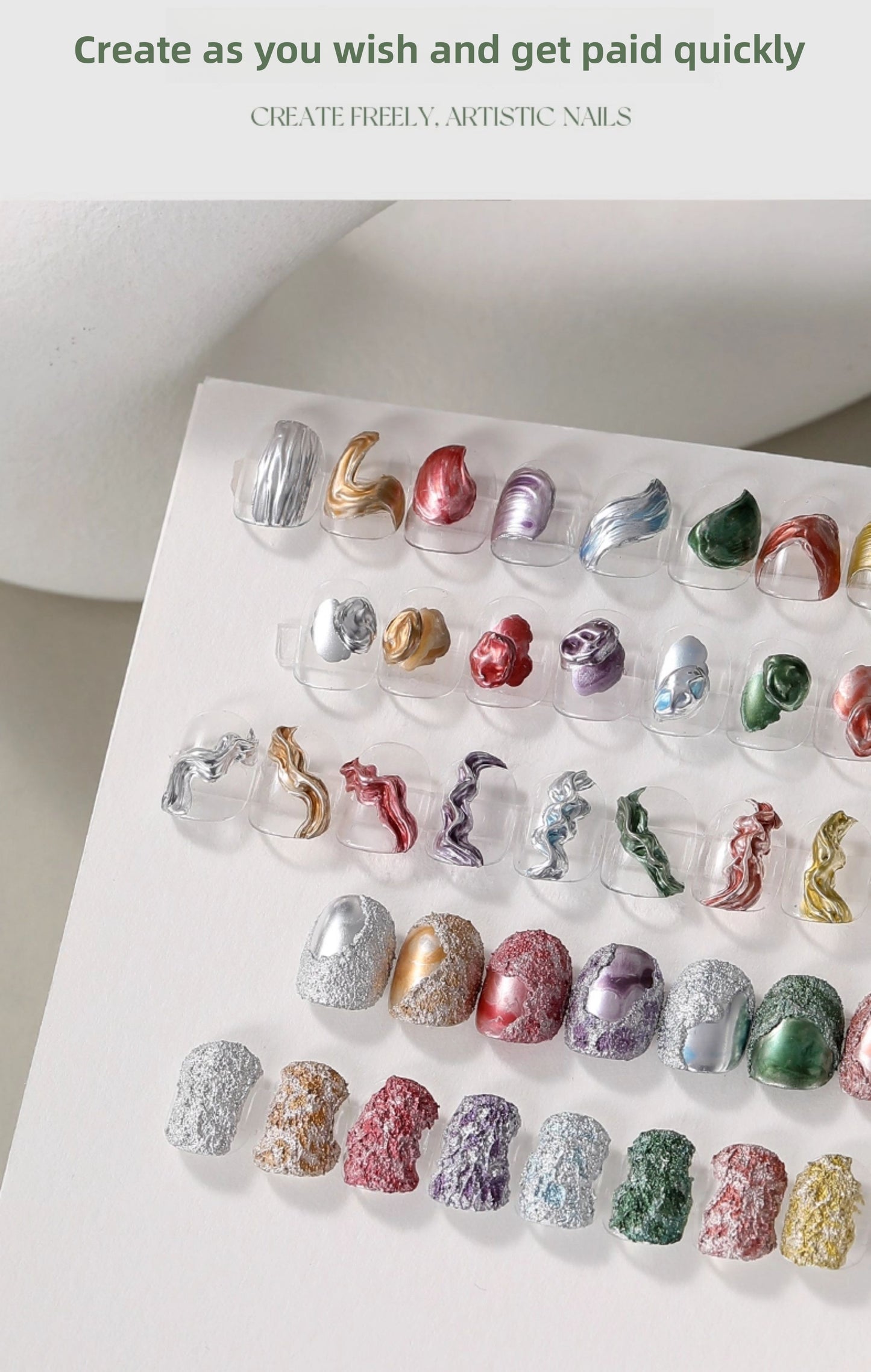Nail Art Metallic Gradient Blending Solution