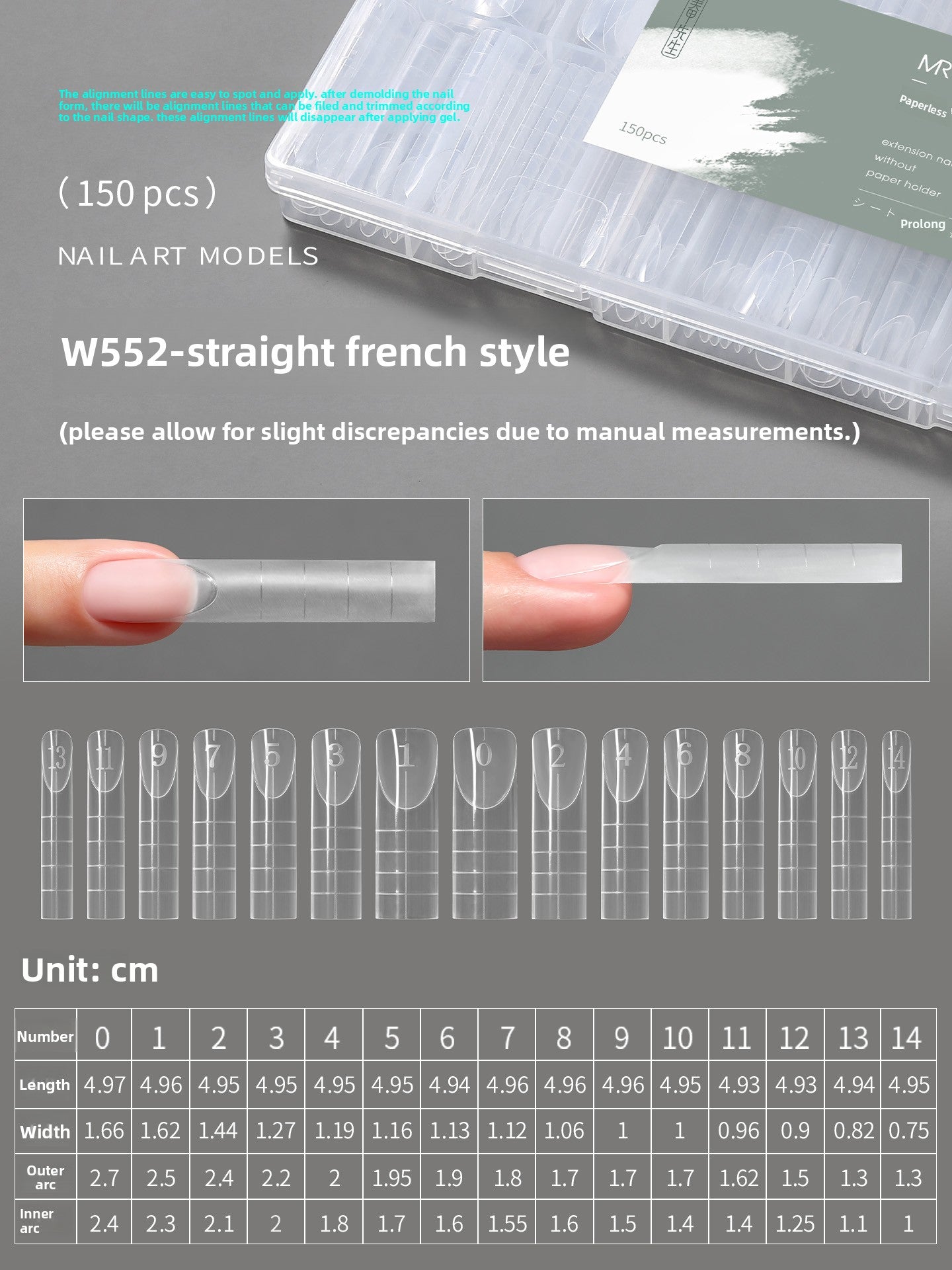 MR NAIL French Nail Forms & 3D Acrylic Builder Gel  Quick Extension Self-leveling