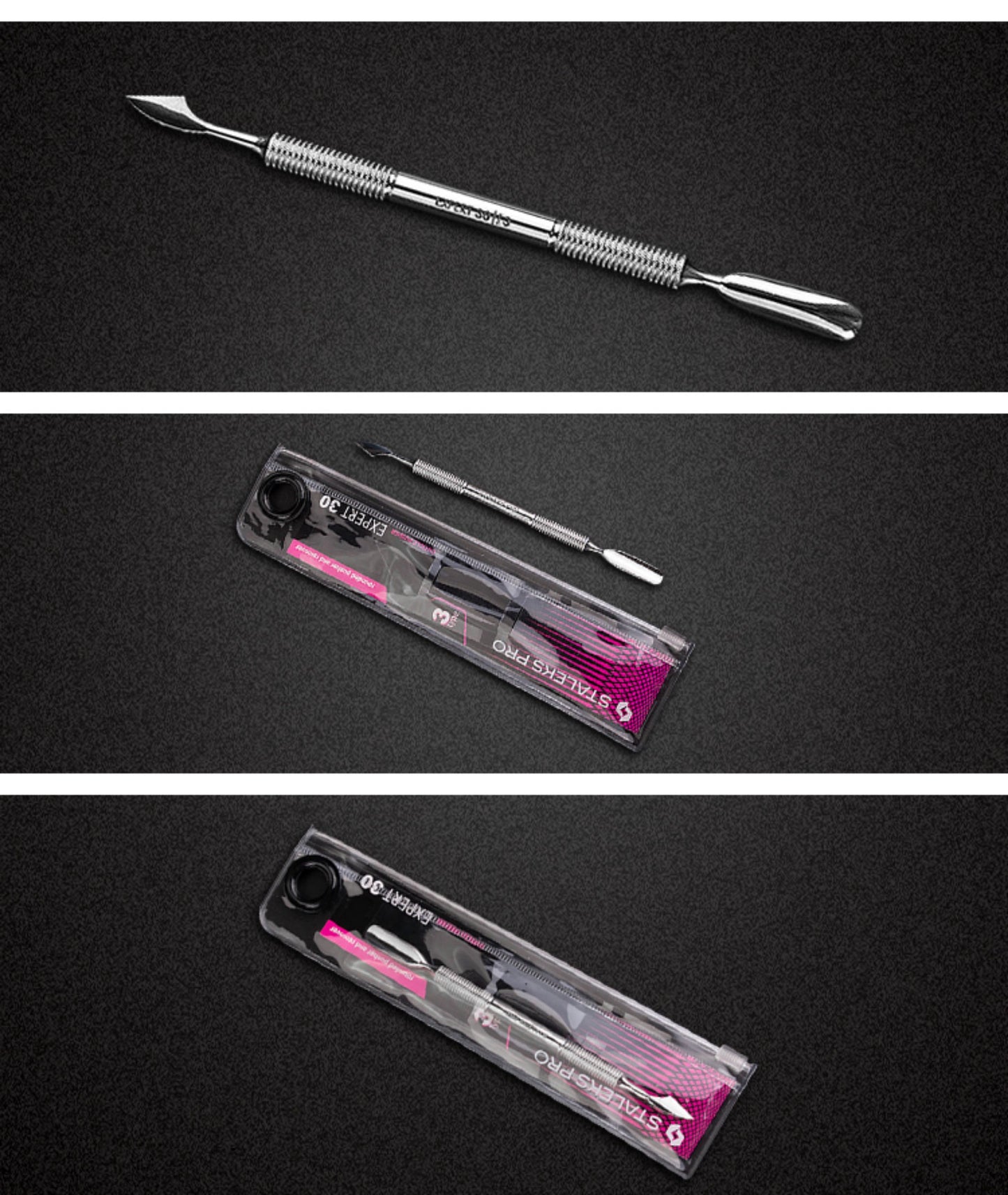 Staleks Pro  Cuticle Pusher Manicure Tool  Russian Style