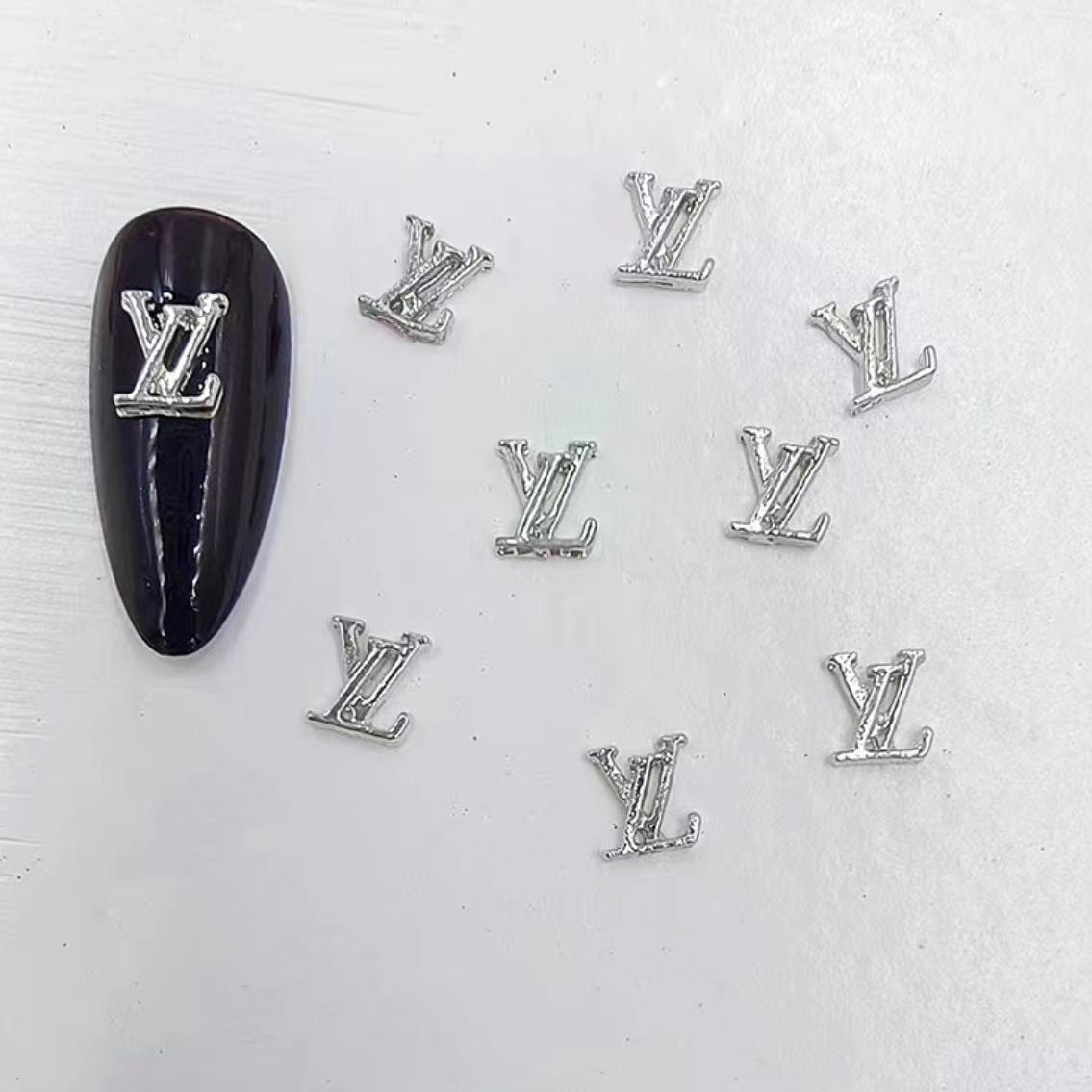 Luxury Designer Logo Nail Charms