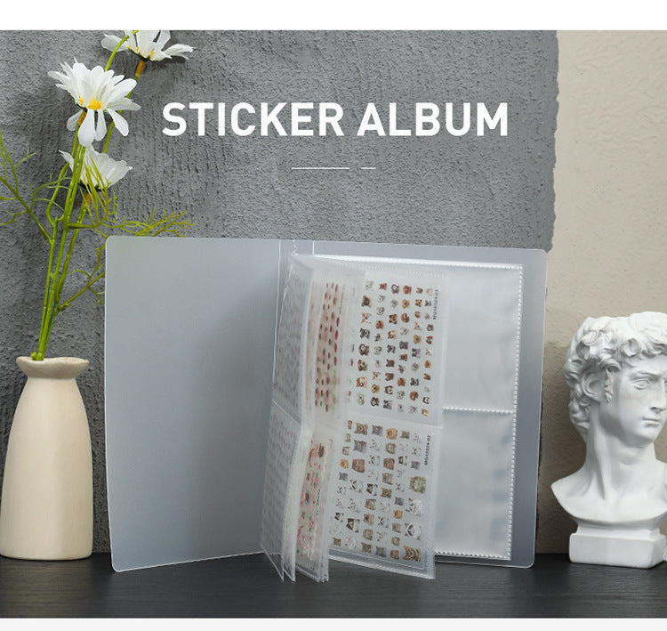 Japanese Style Simple Stickers Nail Art Storage Album