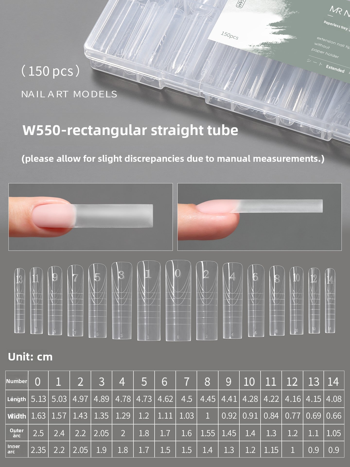 MR NAIL French Nail Forms & 3D Acrylic Builder Gel  Quick Extension Self-leveling