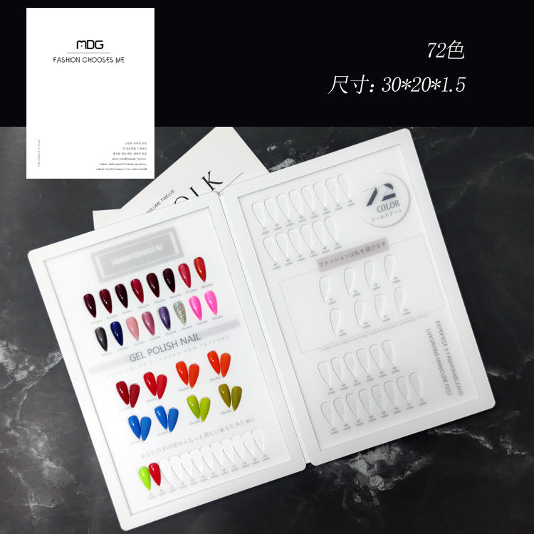 High Quality Acrylic Nail Art Swatch Book 200 /240 /308 Colors for Professional Salon and Home Use