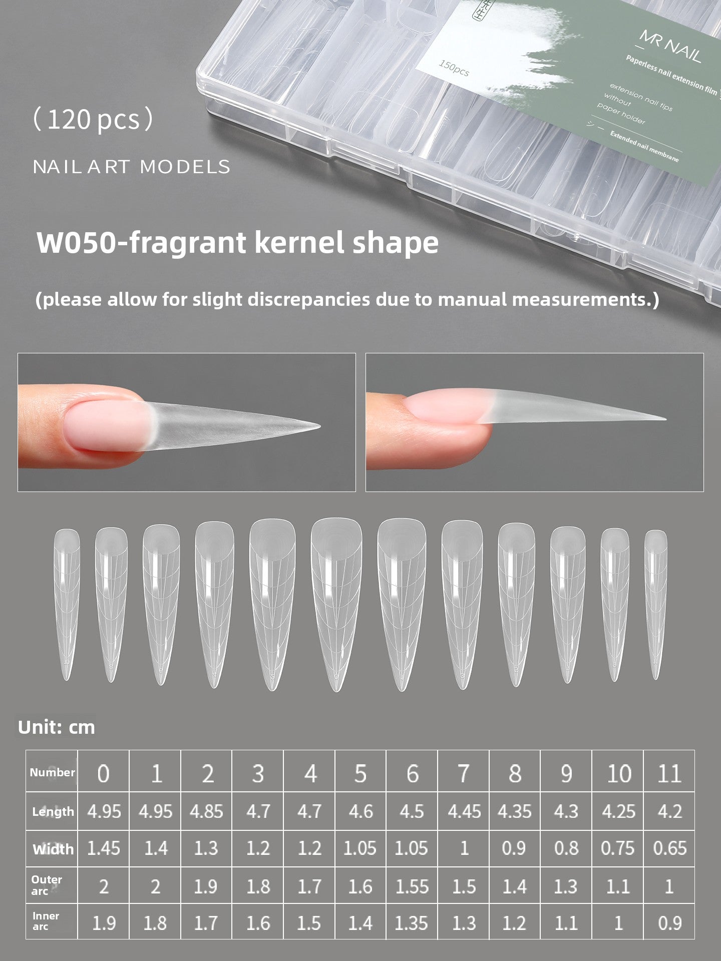 MR NAIL French Nail Forms & 3D Acrylic Builder Gel  Quick Extension Self-leveling