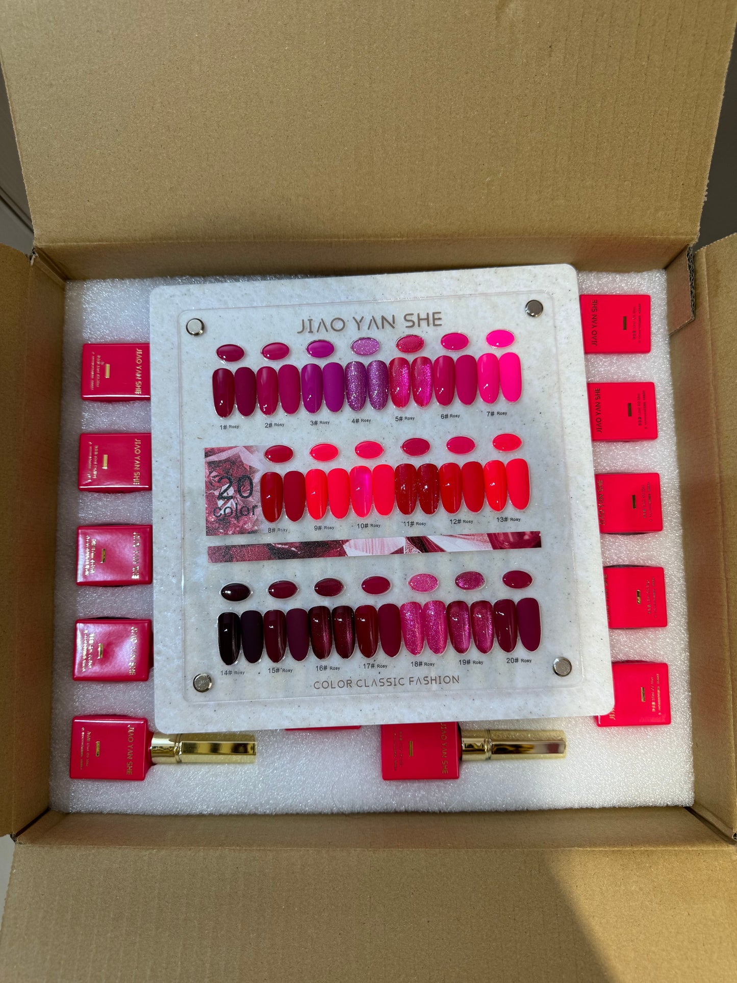 JIAOYANSHE 20 Color Barbie Pink UV Collection