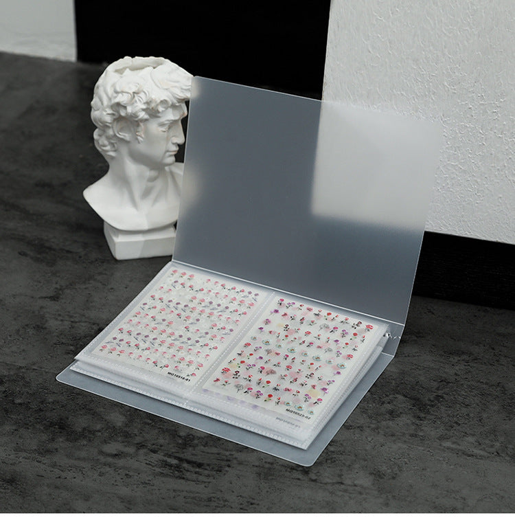 Japanese Style Simple Stickers Nail Art Storage Album