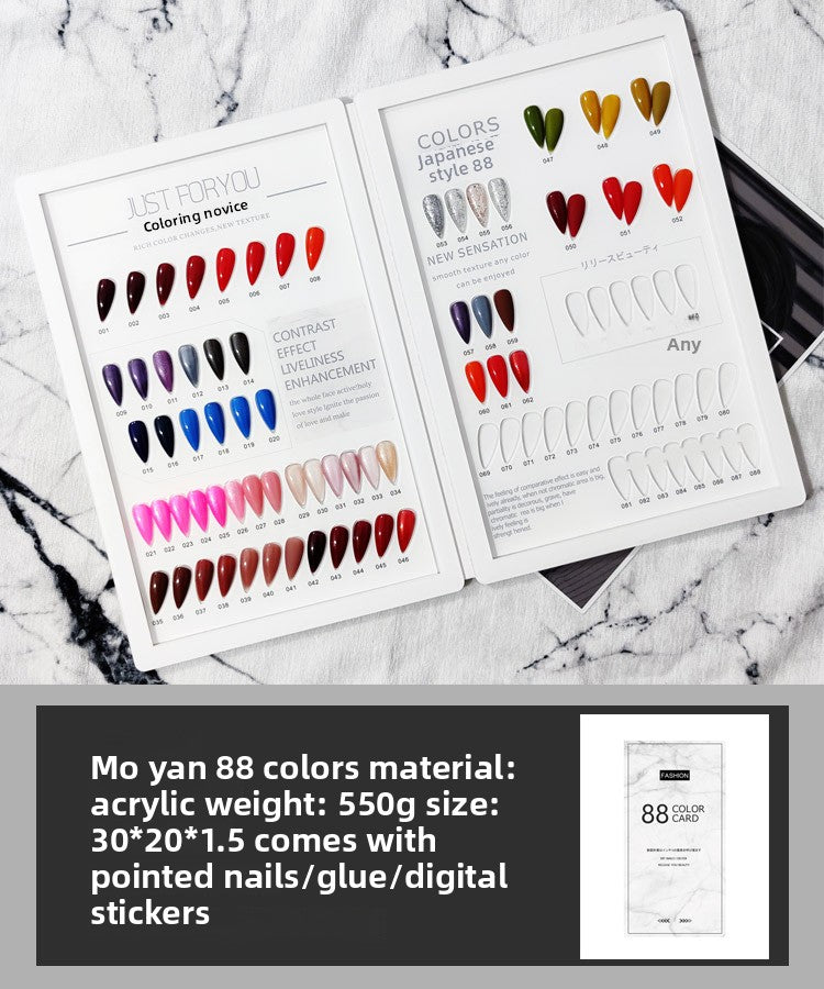 High Quality Acrylic Nail Art Swatch Book 200 /240 /308 Colors for Professional Salon and Home Use