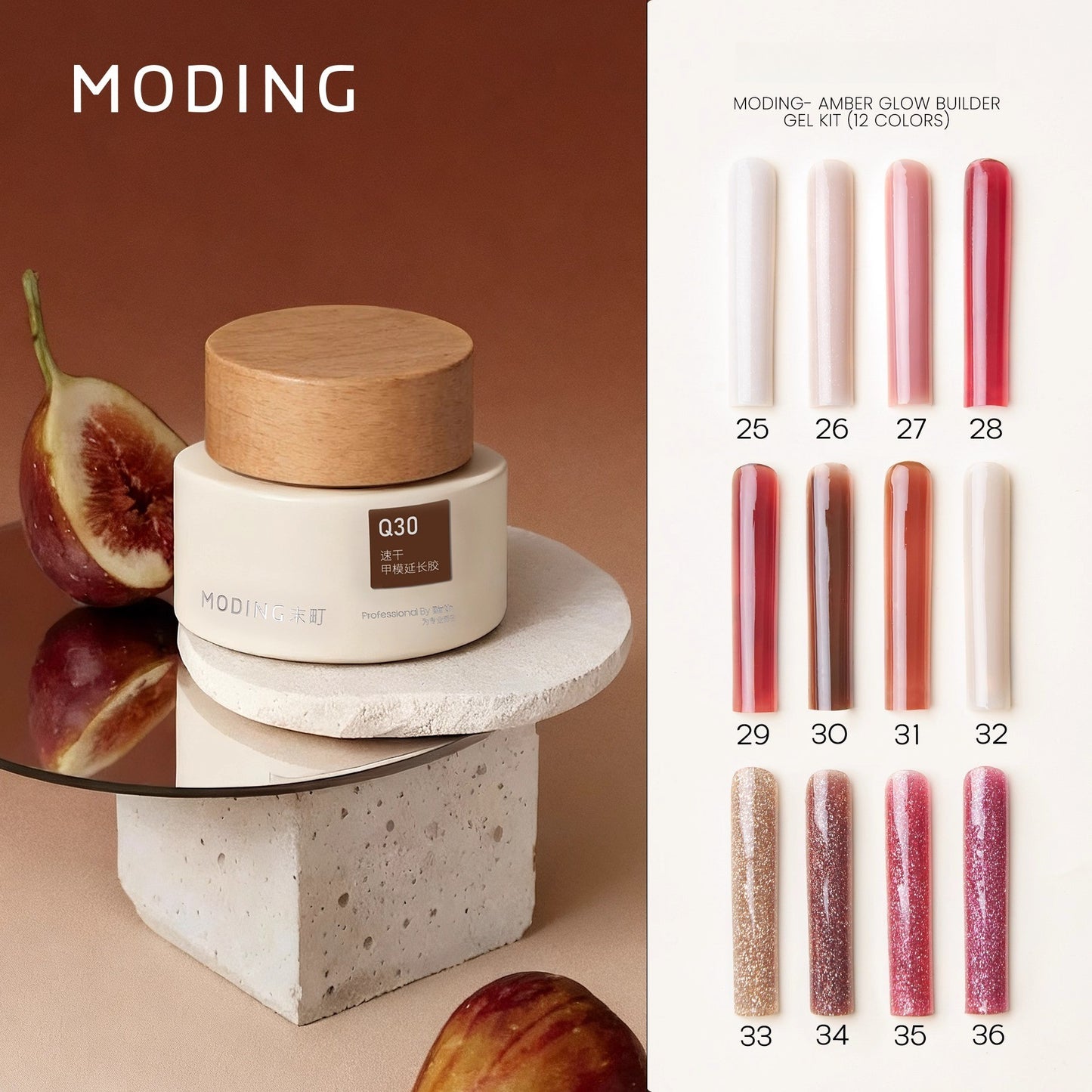MODING Colored Construction Gel for Nail Extension