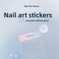 TAYE Nail Art Stickers Self-Adhesive French Heart Designs