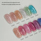 Nail Diamond Extension Gel, Fine Glitter Builder Gel, Shaping UV Gel, Paper-Free Quick Extension, Specialized for Nail Salons