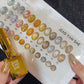 JIAO YAN SHE-12 Colors Bling Gold and Silver Glitter Gel