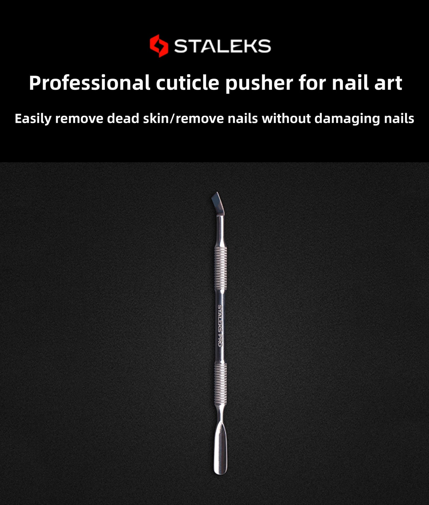 Staleks Pro  Cuticle Pusher Manicure Tool  Russian Style