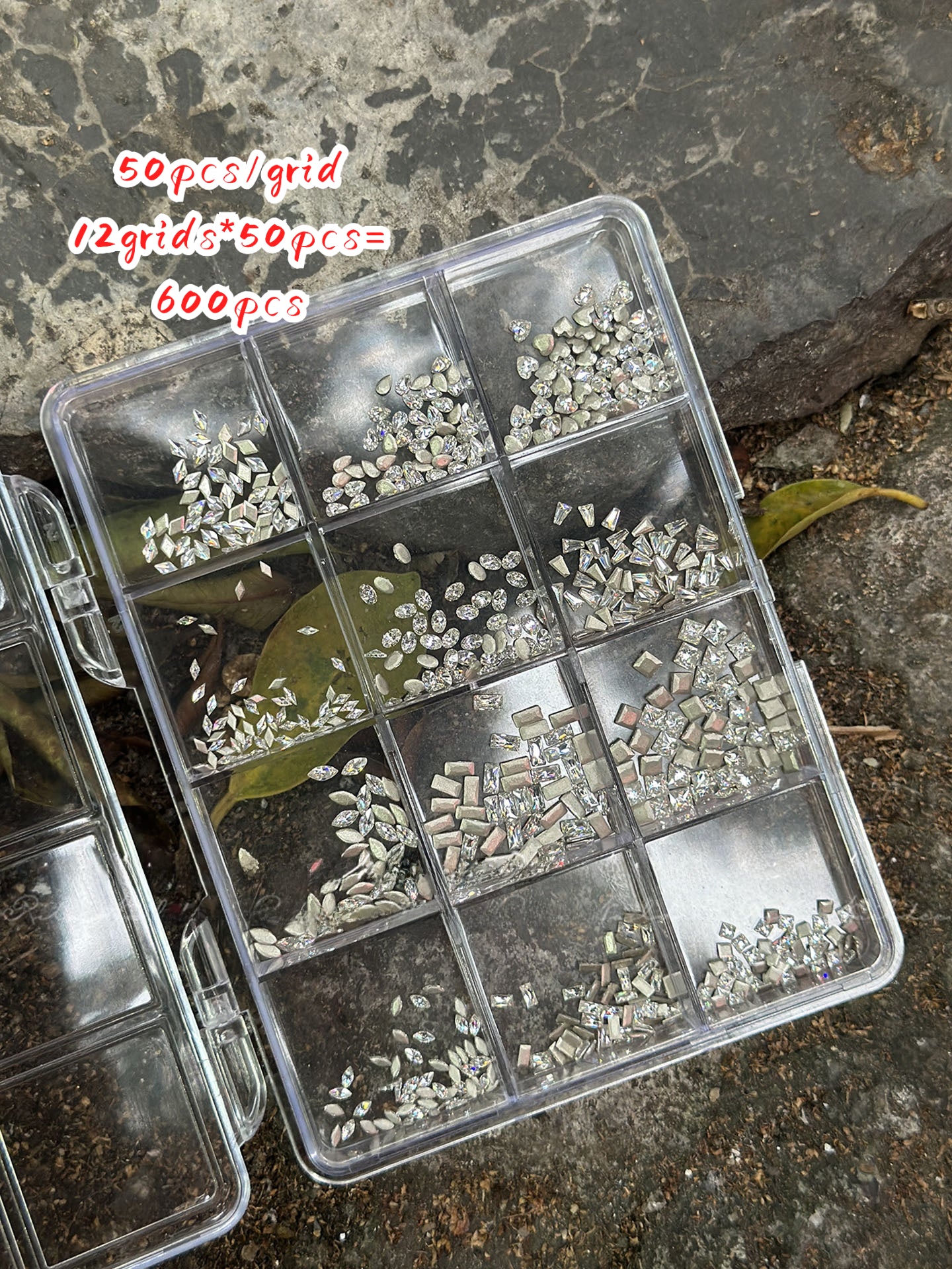 600pcs Flat Back Zircon Gem Stone for Nail Art Design