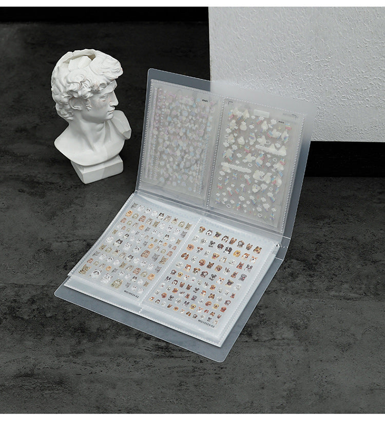 Japanese Style Simple Stickers Nail Art Storage Album