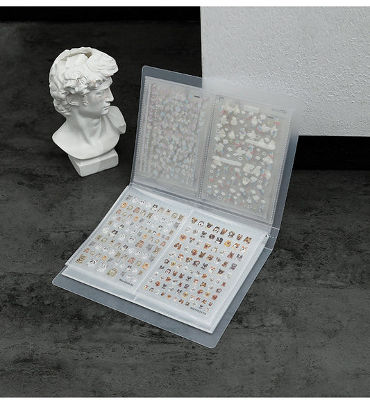 Japanese Style Simple Stickers Nail Art Storage Album