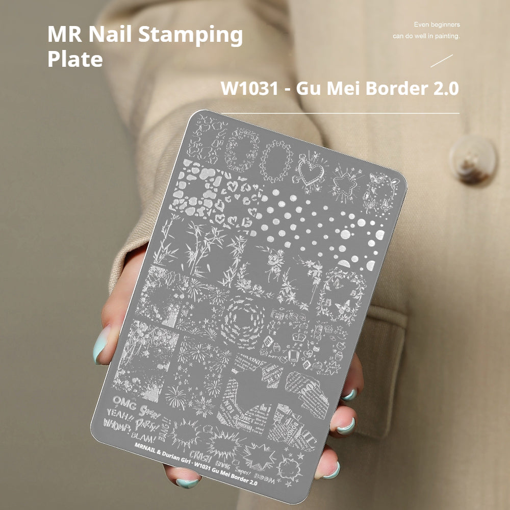 MR NAIL Nail Art Stamping Plate
