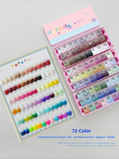 MOKAJIA -72 Colors Pat Pat Gel Palette
