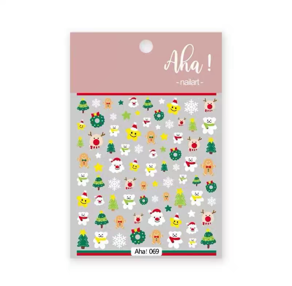 Aha-Holiday Elements Nail sticker
