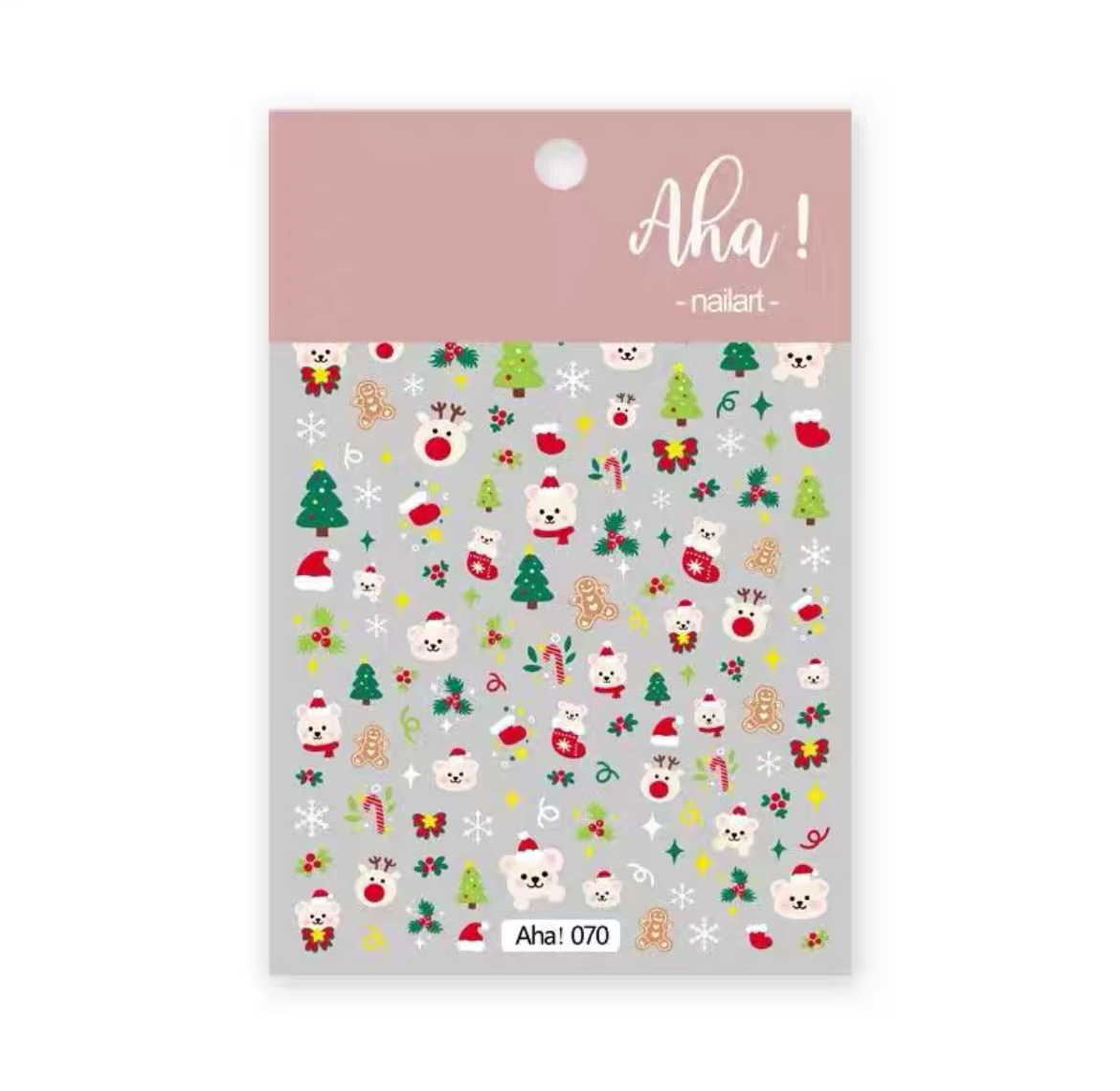 Aha-Holiday Elements Nail sticker