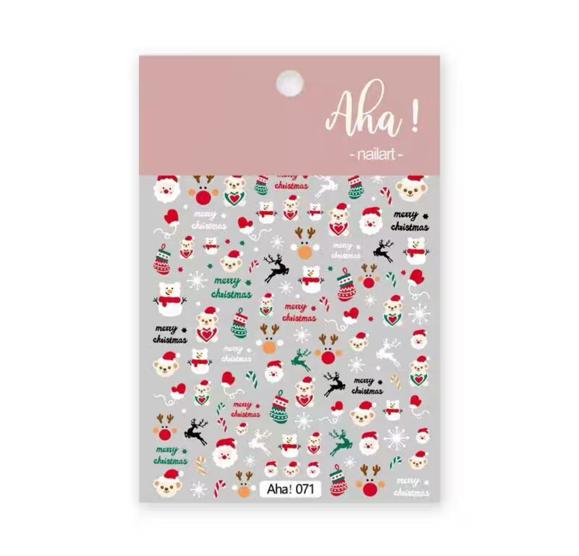 Aha-Holiday Elements Nail sticker