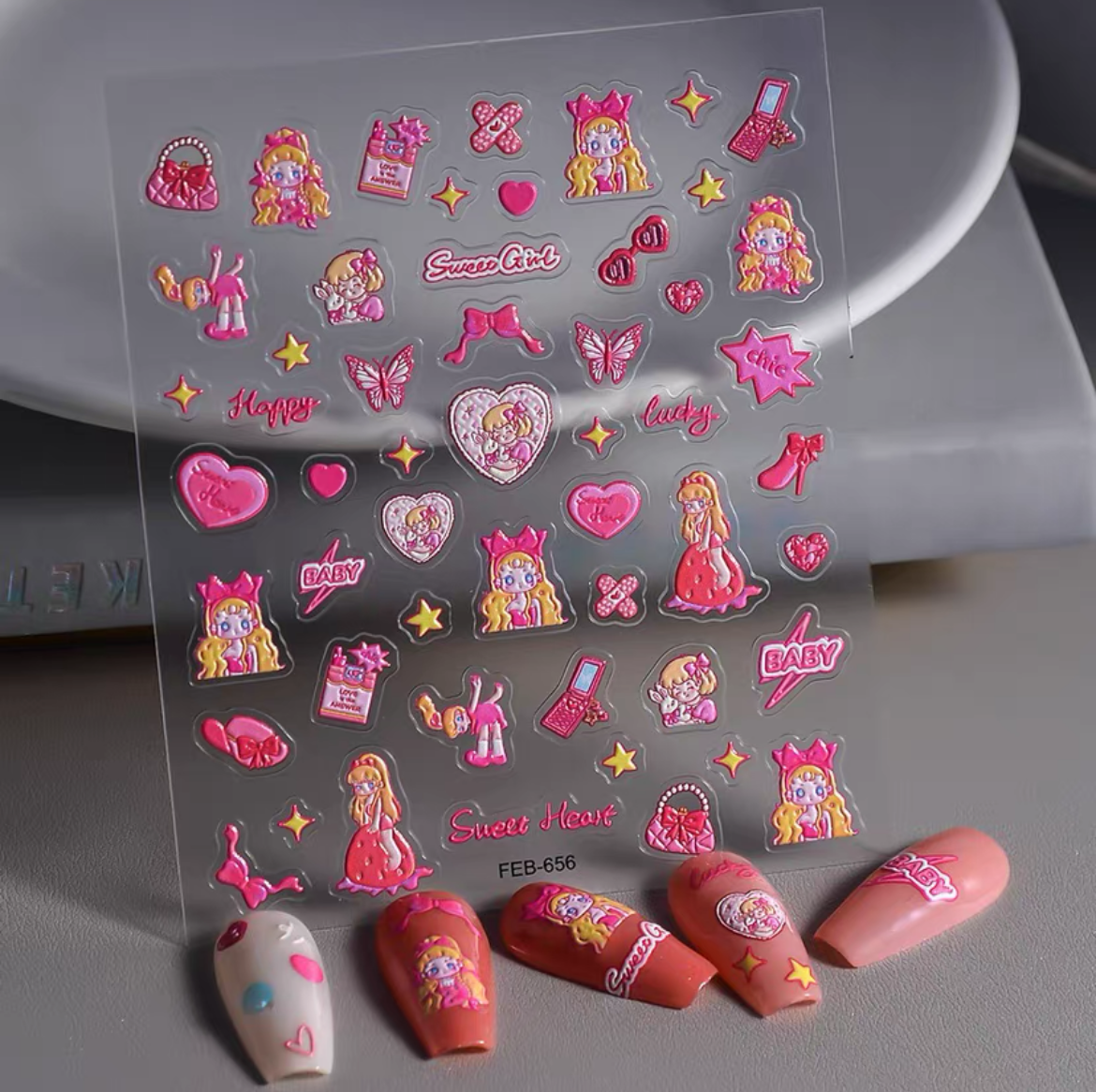 FEB Cartoon Nail Stickers