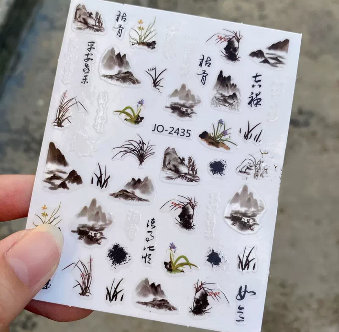 Ink Style Nail Sticker