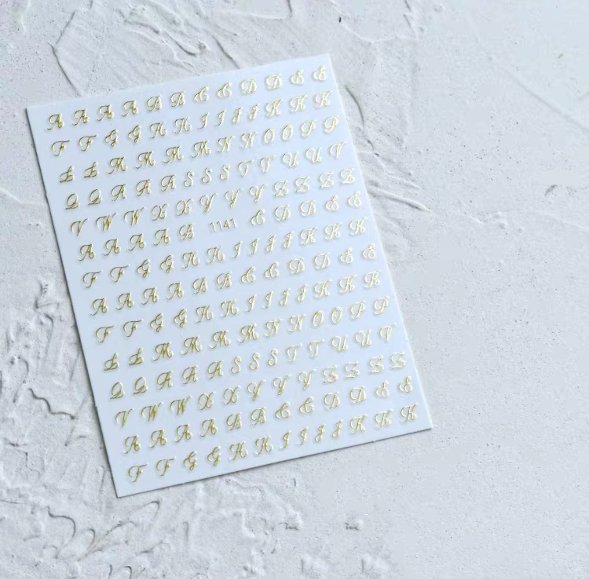 JO-Alphabet and Gothic Letter Nail Stickers