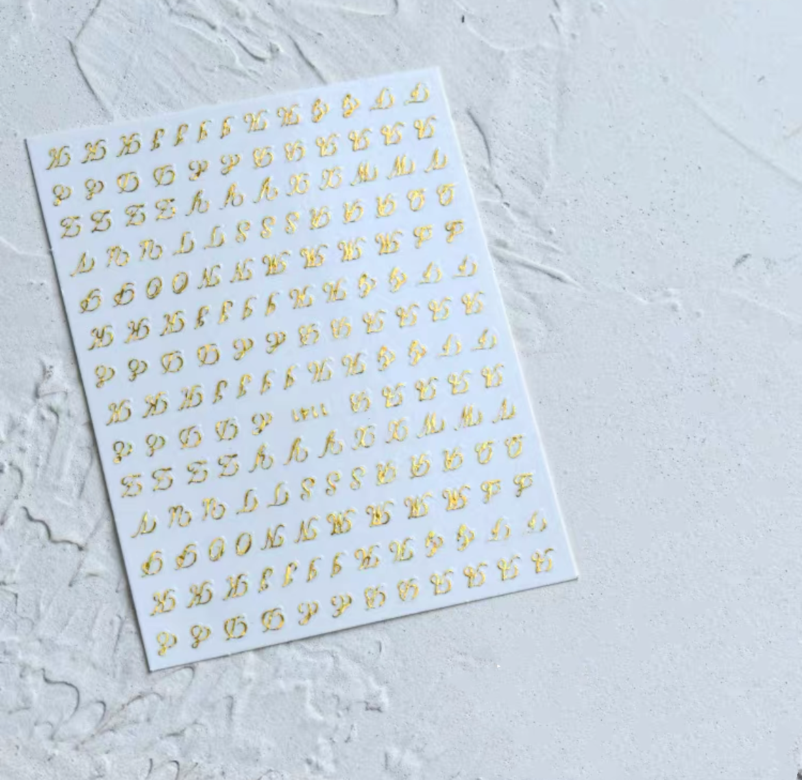 JO-Alphabet and Gothic Letter Nail Stickers