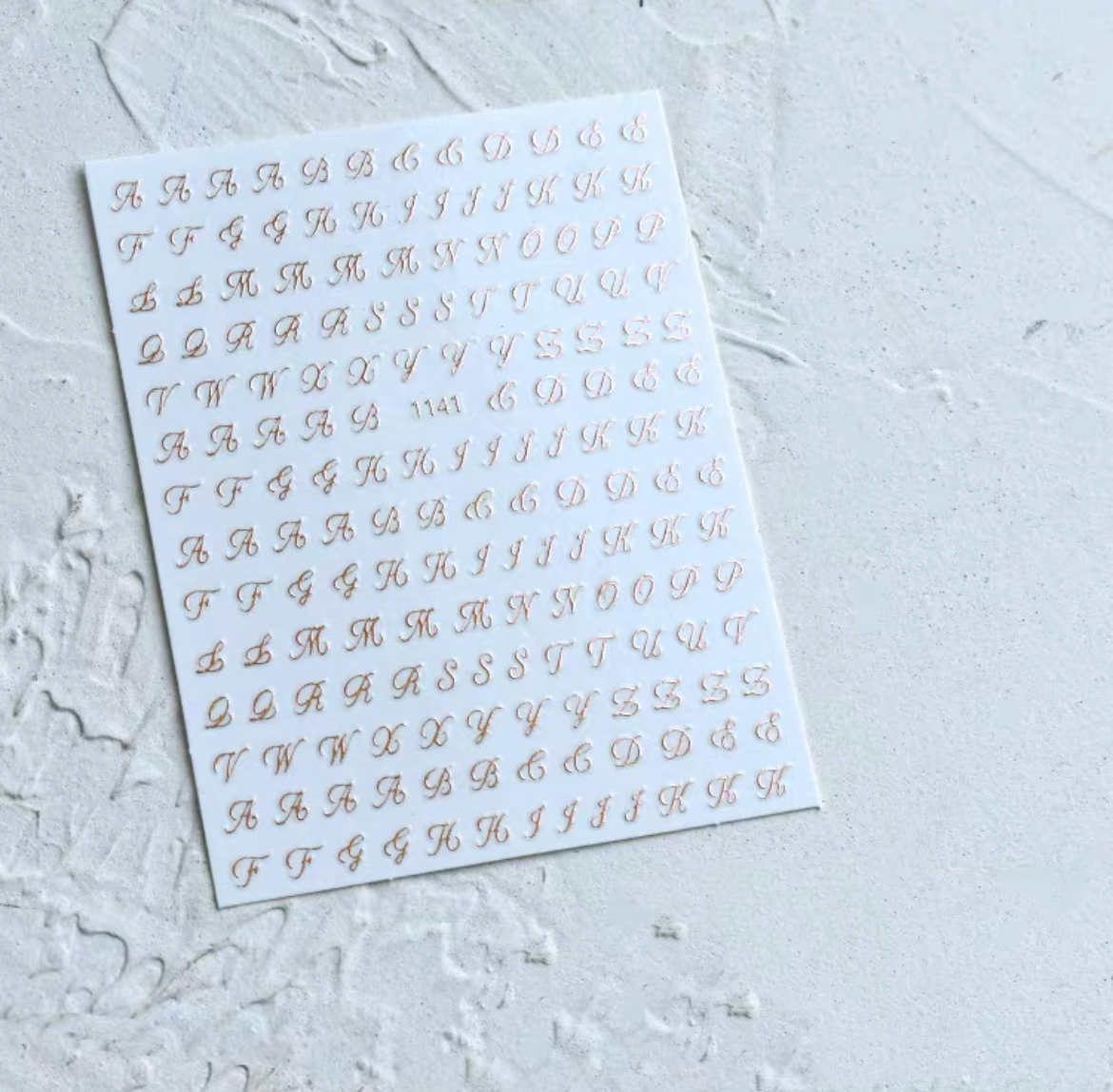 JO-Alphabet and Gothic Letter Nail Stickers