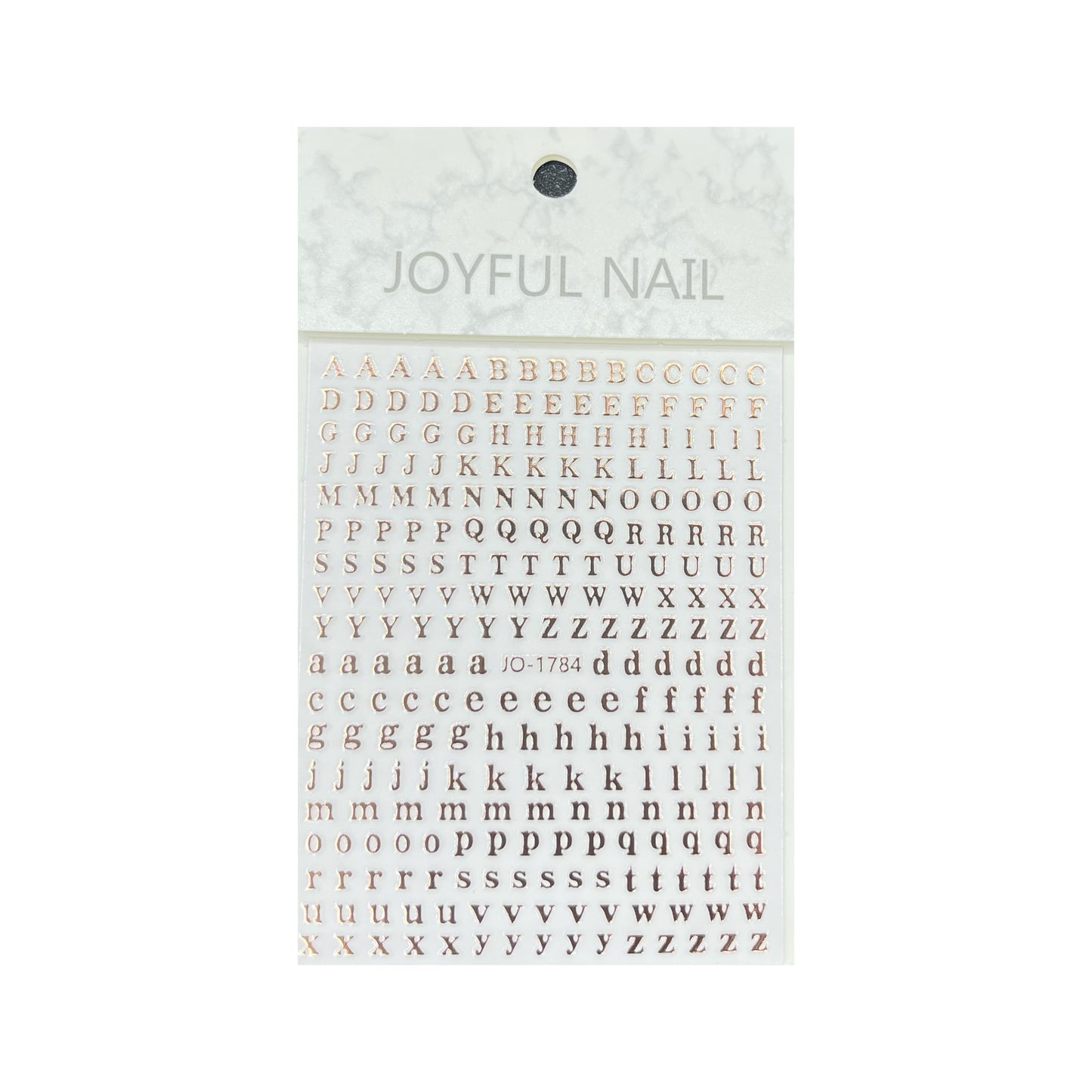 JO-Alphabet and Gothic Letter Nail Stickers