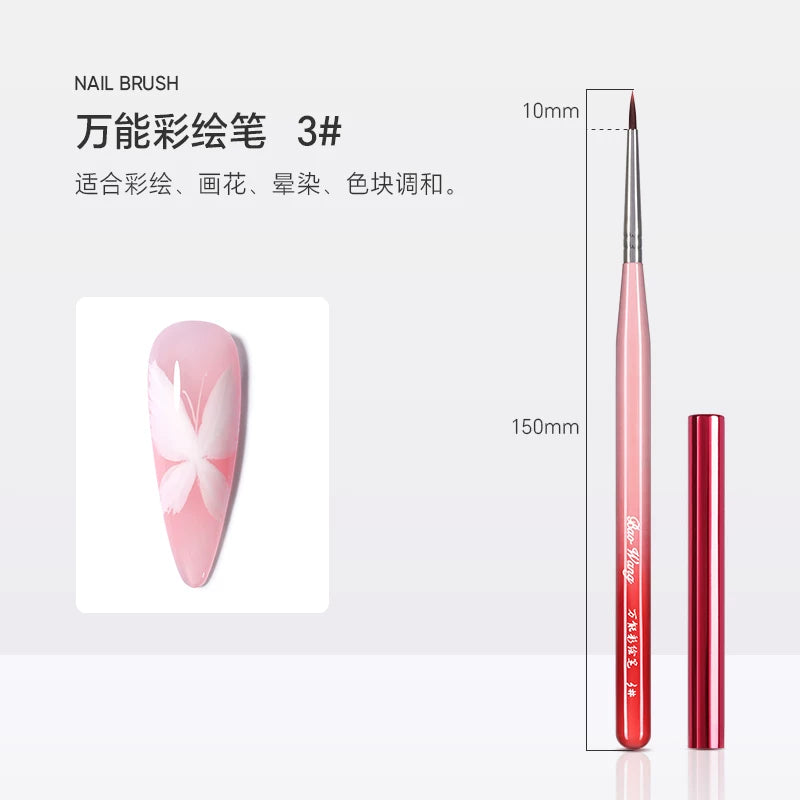 Red Wine Nail Art Brush