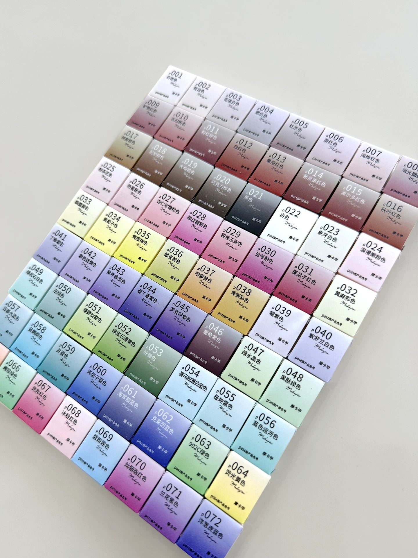 MOKAJIA -72 Colors Pat Pat Gel Palette
