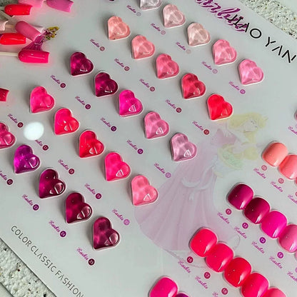 Jiao Yan She Barbie Pink 25-color Nail Polish Gel Set
