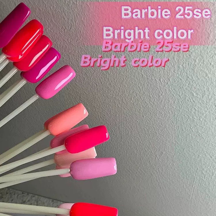 Jiao Yan She Barbie Pink 25-color Nail Polish Gel Set