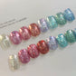 MOKAJIA Nail New Glitter Gel, Ultra-Shiny Hydrating Opal Crushed Diamond Gel