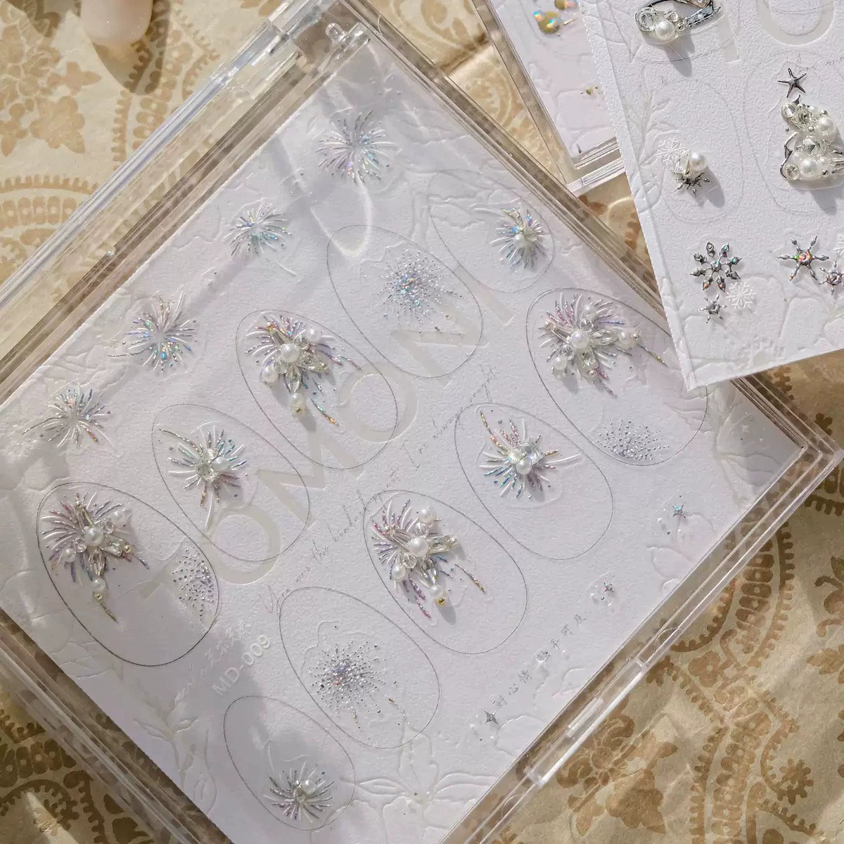 Luxury Christmas Nail Diamond Nail Sticker