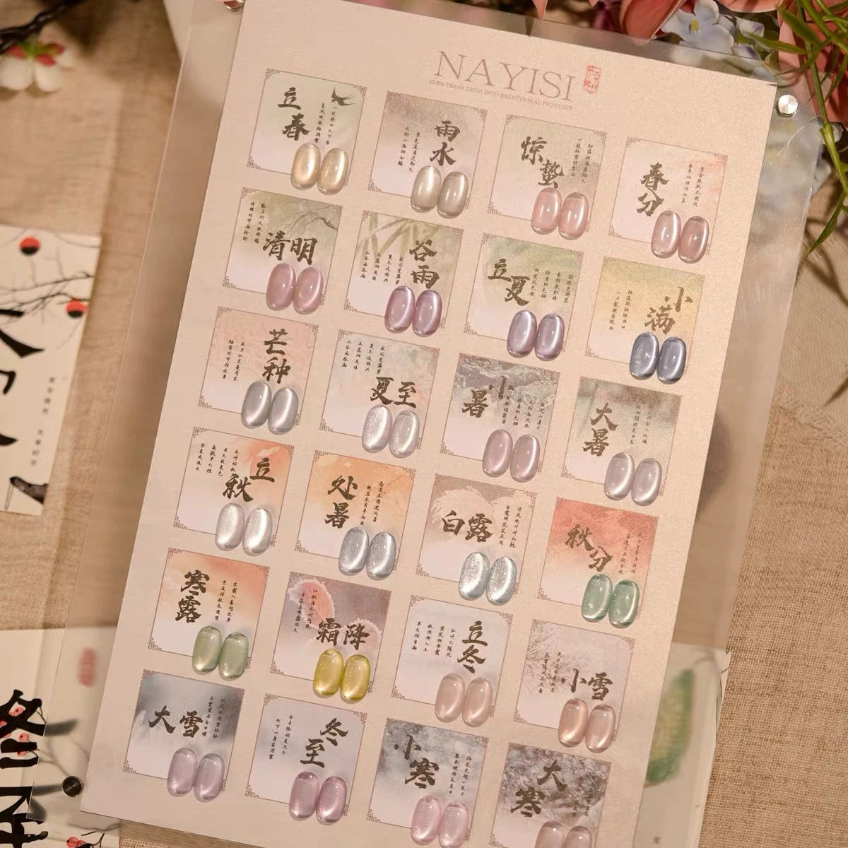 NAYISI 24 Colors Cat Eye Collection