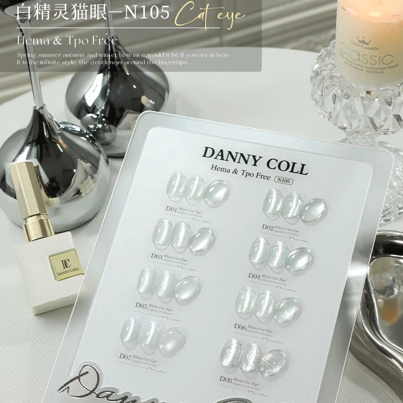Dannycoll  2026  Whitening Cherry Cat Eye Nail Gel