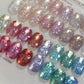 MOKAJIA Nail New Glitter Gel, Ultra-Shiny Hydrating Opal Crushed Diamond Gel