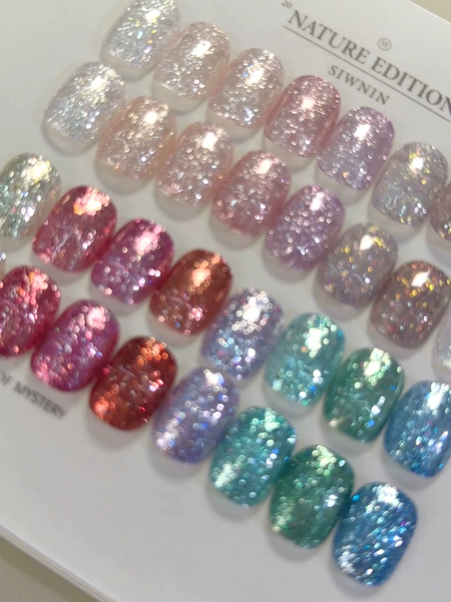 MOKAJIA Nail New Glitter Gel, Ultra-Shiny Hydrating Opal Crushed Diamond Gel