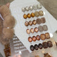 JIAO YAN SHE 12-Color Cocoa Crushed Gold Cat Eye High-Density Magnetic Glitter Shard Nail Gel