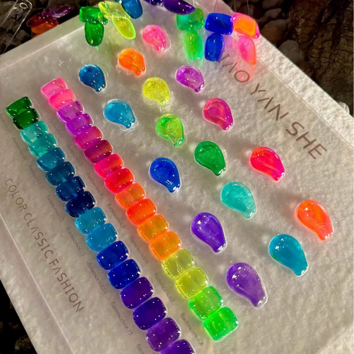 Jiao Yan She 16-color Rainbow Candy Dopamine Glazed Jelly Set