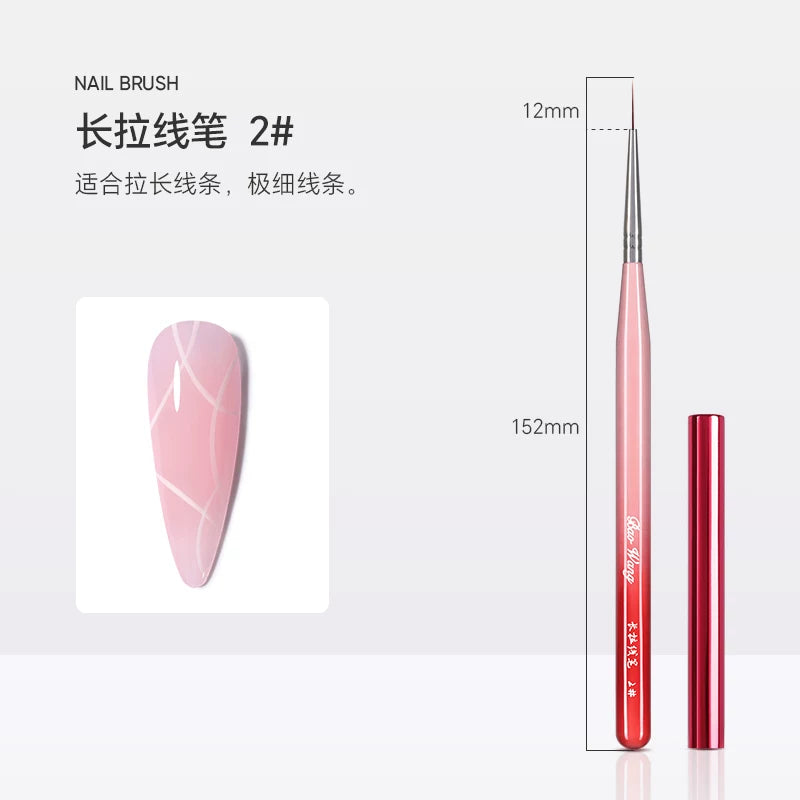 Red Wine Nail Art Brush