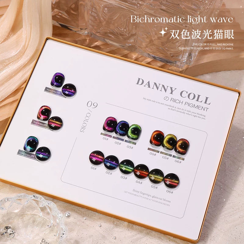 Dannycoll  2026  Whitening Cherry Cat Eye Nail Gel