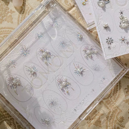 Luxury Christmas Nail Diamond Nail Sticker