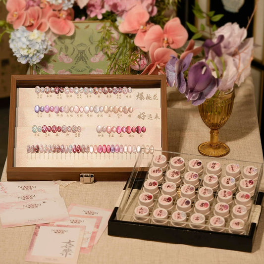 NAYISI 30 Colors Glitter and Cat Eye Collection